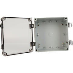ABS IP66 Clear Lid Hinge Junction Box 200 x 200 x 95mm - Twin Eagle Imports