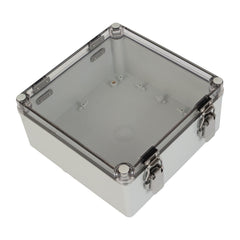ABS IP66 Clear Lid Hinge Junction Box 200 x 200 x 95mm - Twin Eagle Imports
