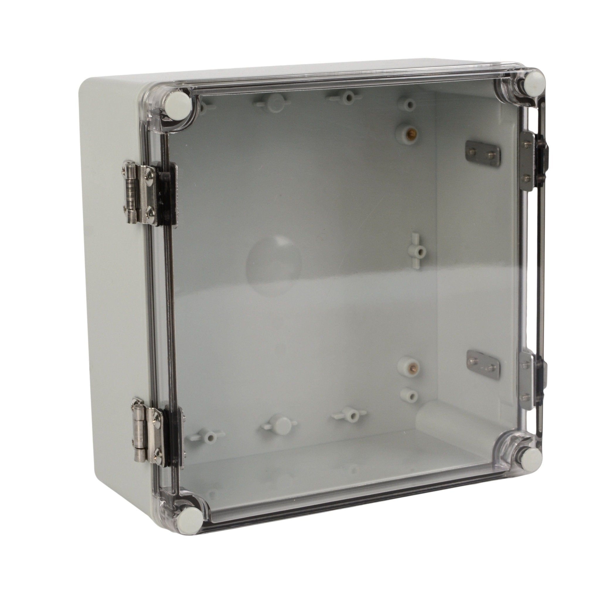 ABS IP66 Clear Lid Hinge Junction Box 200 x 200 x 95mm - Twin Eagle Imports