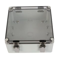 ABS IP66 Clear Lid Hinge Junction Box 200 x 200 x 95mm - Twin Eagle Imports