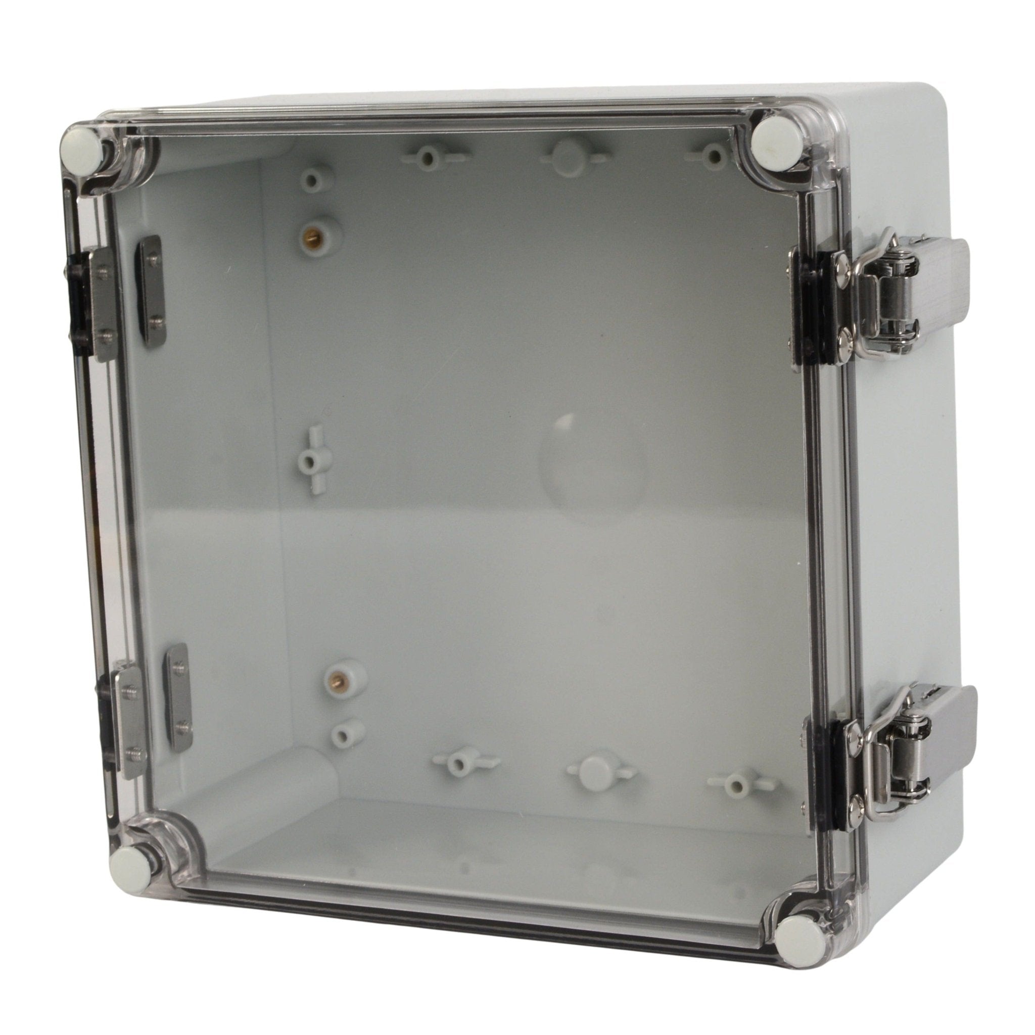 ABS IP66 Clear Lid Hinge Junction Box 200 x 200 x 95mm - Twin Eagle Imports