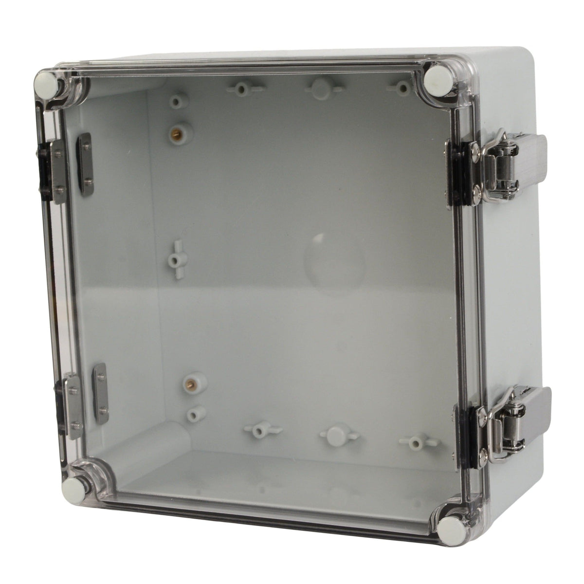 ABS IP66 Clear Lid Hinge Junction Box 200 x 200 x 95mm - Twin Eagle Imports