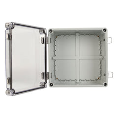 ABS IP66 Clear Lid Hinge Junction Box 280 x 280 x 130mm - Twin Eagle Imports