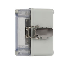 ABS IP66 Clear Lid Hinge Junction Box 80 x 110 x 85mm - Twin Eagle Imports
