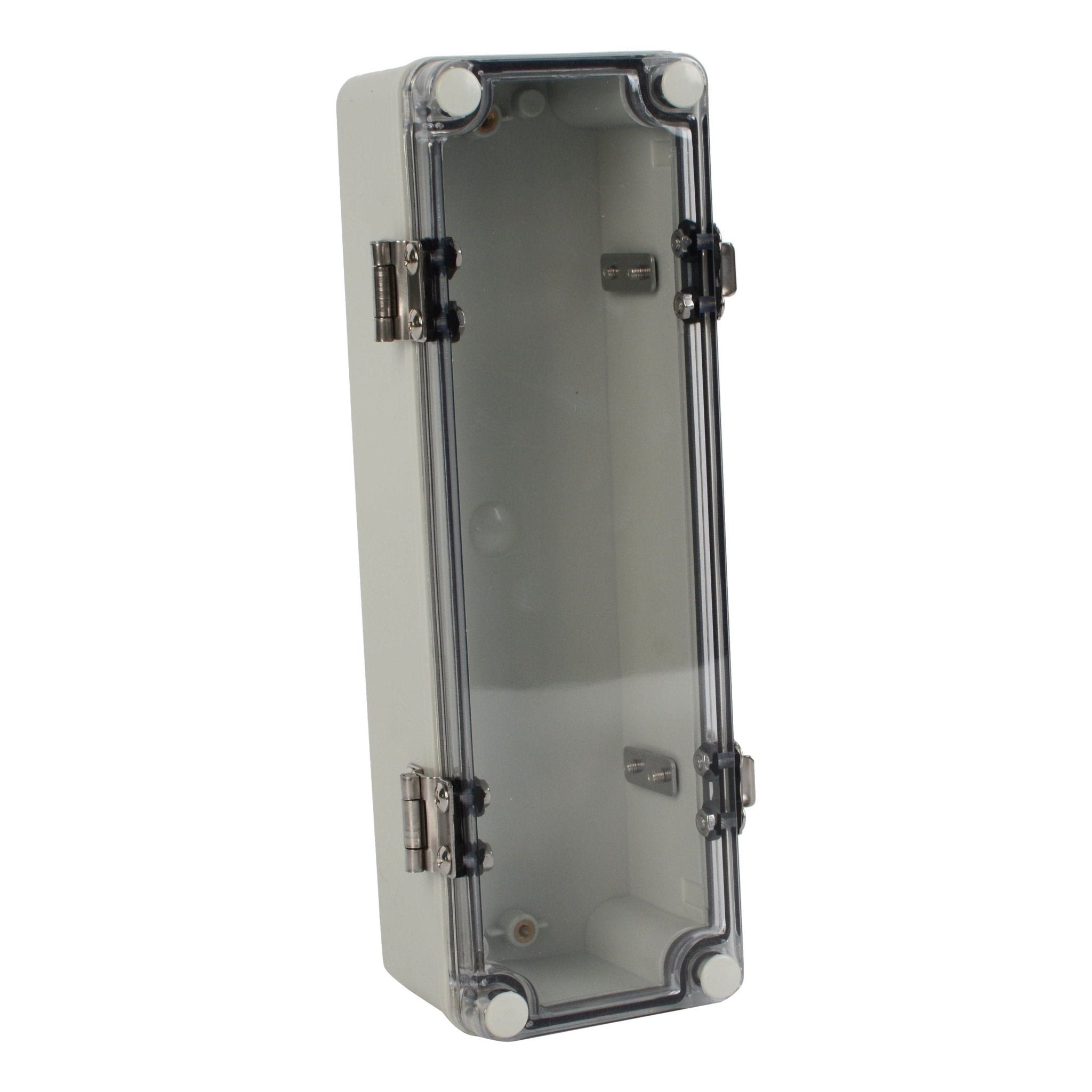 ABS IP66 Clear Lid Hinge Junction Box 80 x 250 x 70mm - Twin Eagle Imports