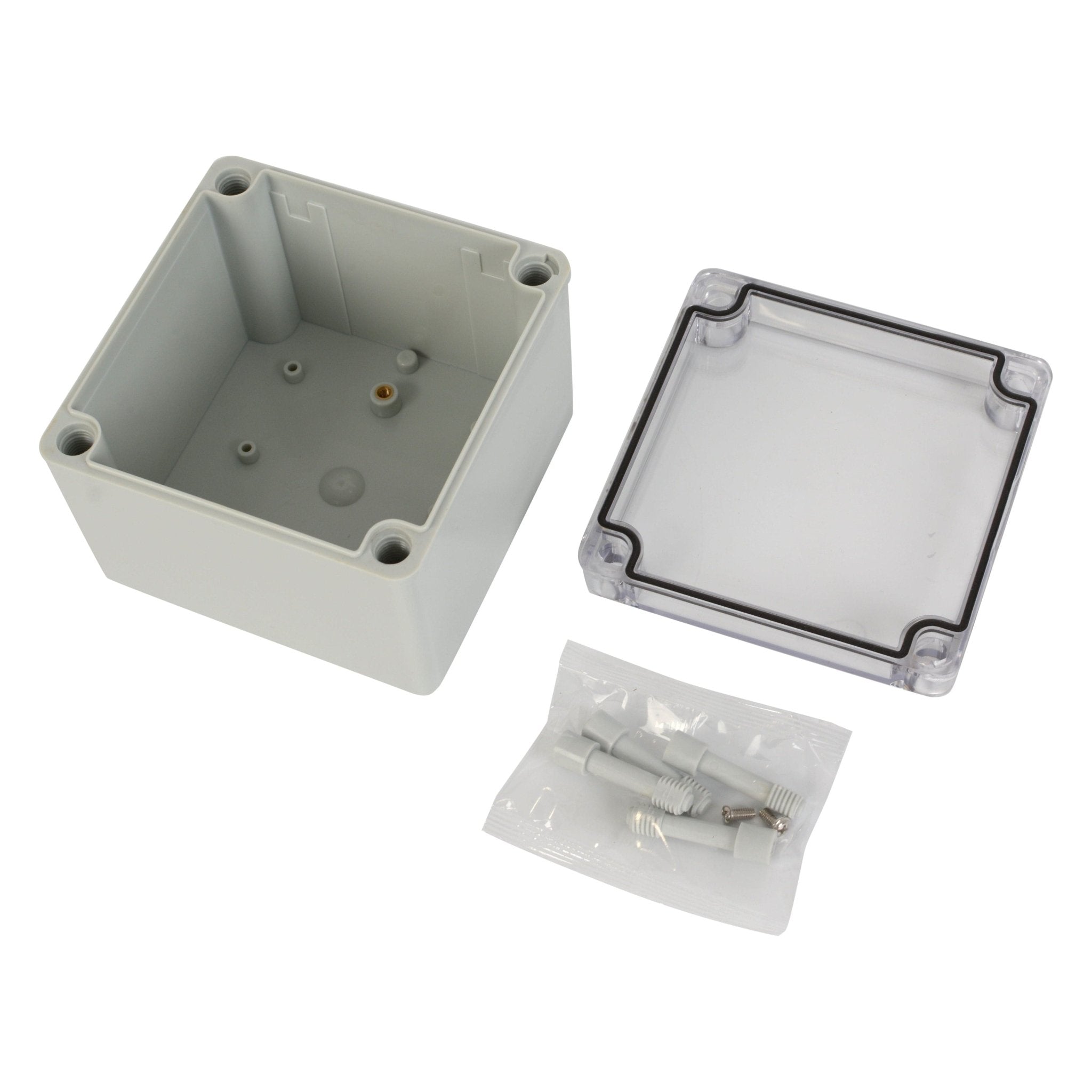ABS IP66 Clear Lid Junction Box 125 x 125 x 100mm - Twin Eagle Imports