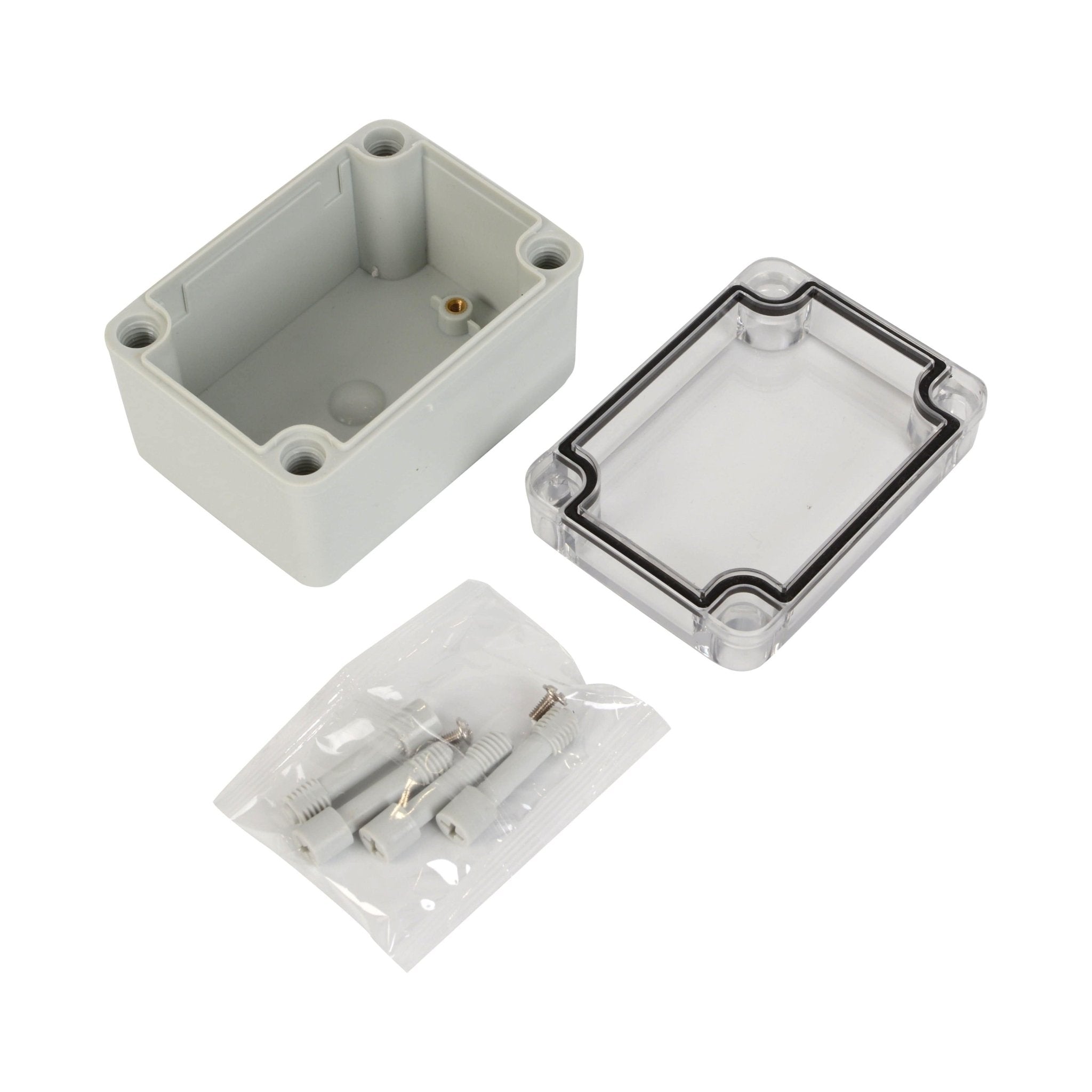 ABS IP66 Clear Lid Junction Box 80 x 110 x 70mm - Twin Eagle Imports
