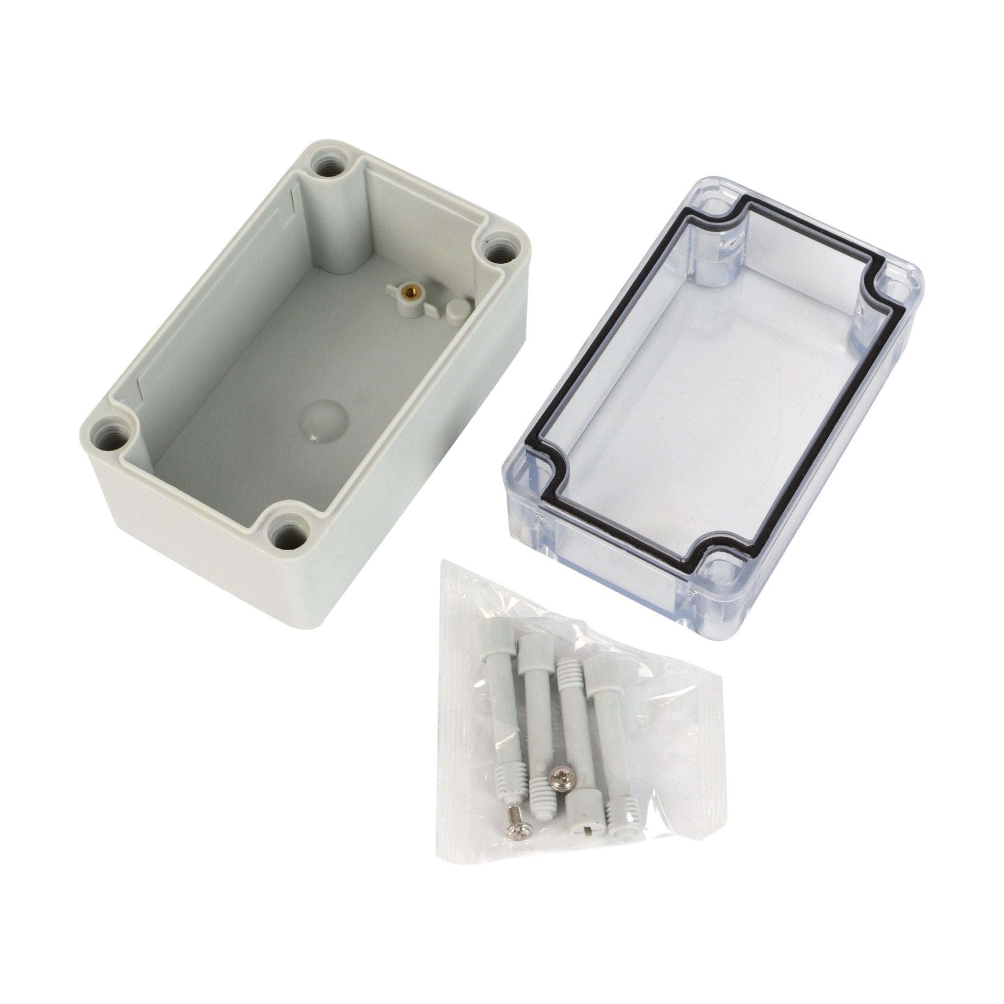 ABS IP66 Clear Lid Junction Box 80 x 130 x 85mm - Twin Eagle Imports