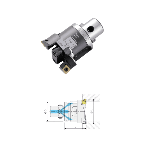 Acrow BSH32 – Twin-Cutter Boring Head (Ø32–45 mm Range) - Twin Eagle Imports