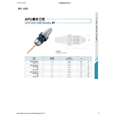 ACROW MACHINERY MFG CO LTD TOOL HOLDERS Acrow BT50-APU16-130 – APU CNC Drill Chuck (3–16 mm Range, 130 mm L)