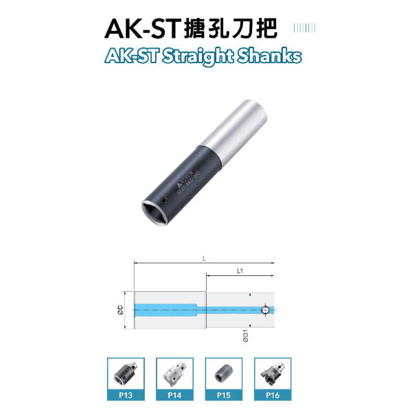 Acrow ST32-AK6-060 – AK Modular Boring Shank (Ø64 mm, 134 mm Length, 54 mm Gauge) - Twin Eagle Imports