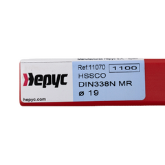 Hepyc 19.0mm HSS-Co Reduced Shank Drill – DIN 338 MR