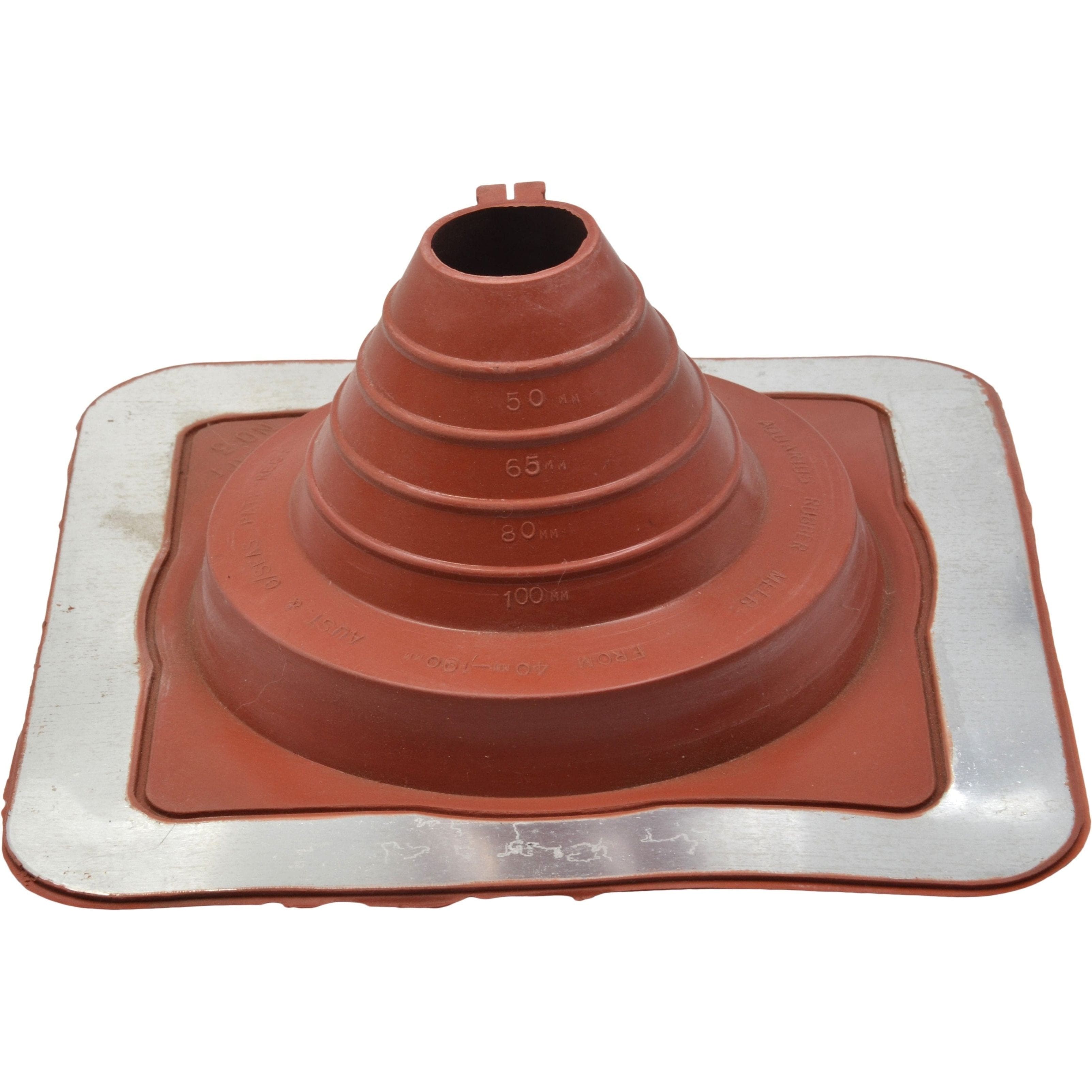 Aquaseal Roof Pipe Seal Aquaseal Aquadapt #3 Roof Pipe Flashing Red 40-90mm