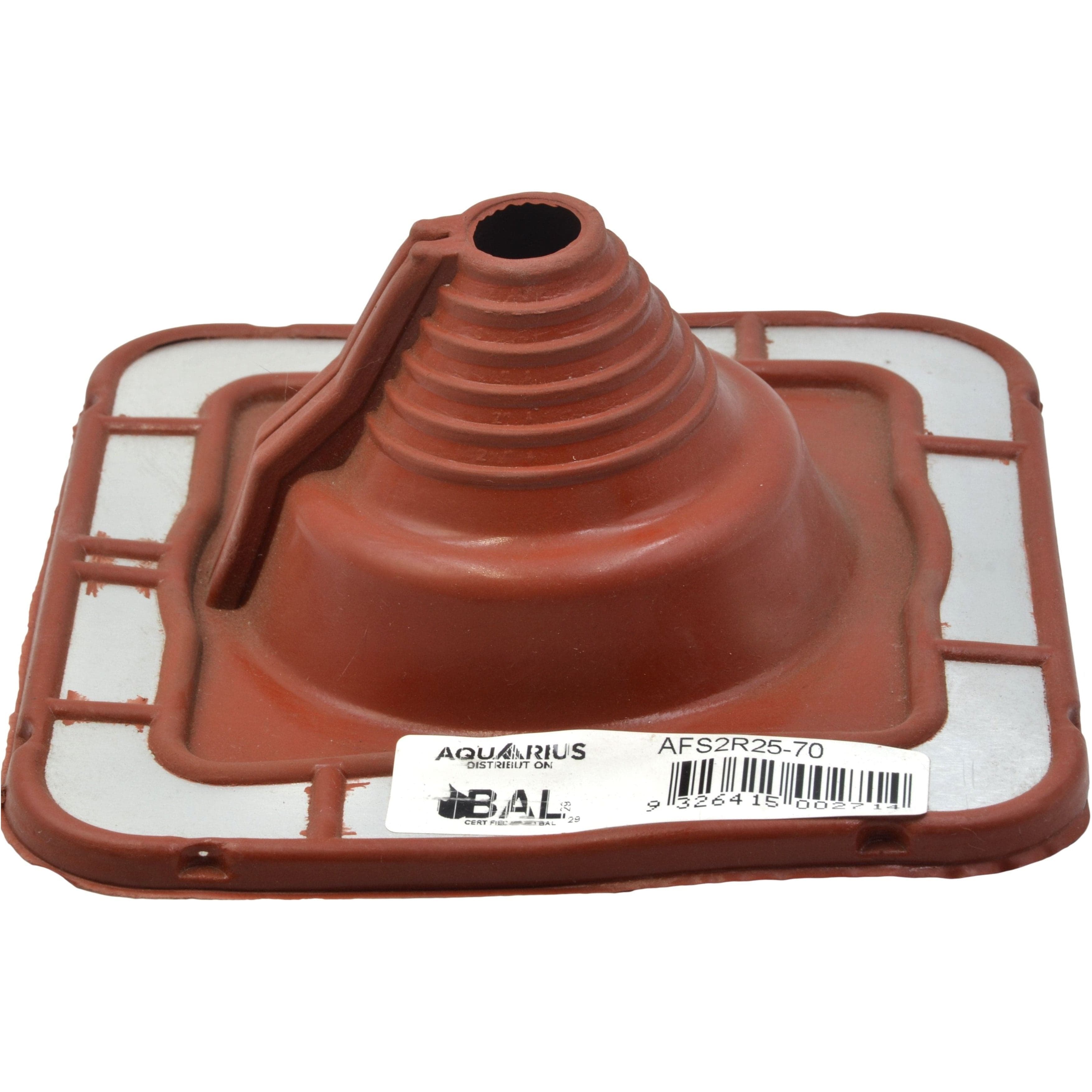 Aquaseal Roof Pipe Seal Aquaseal FlashRite #2 Metal Roof Pipe Flashing Red 25-70mm