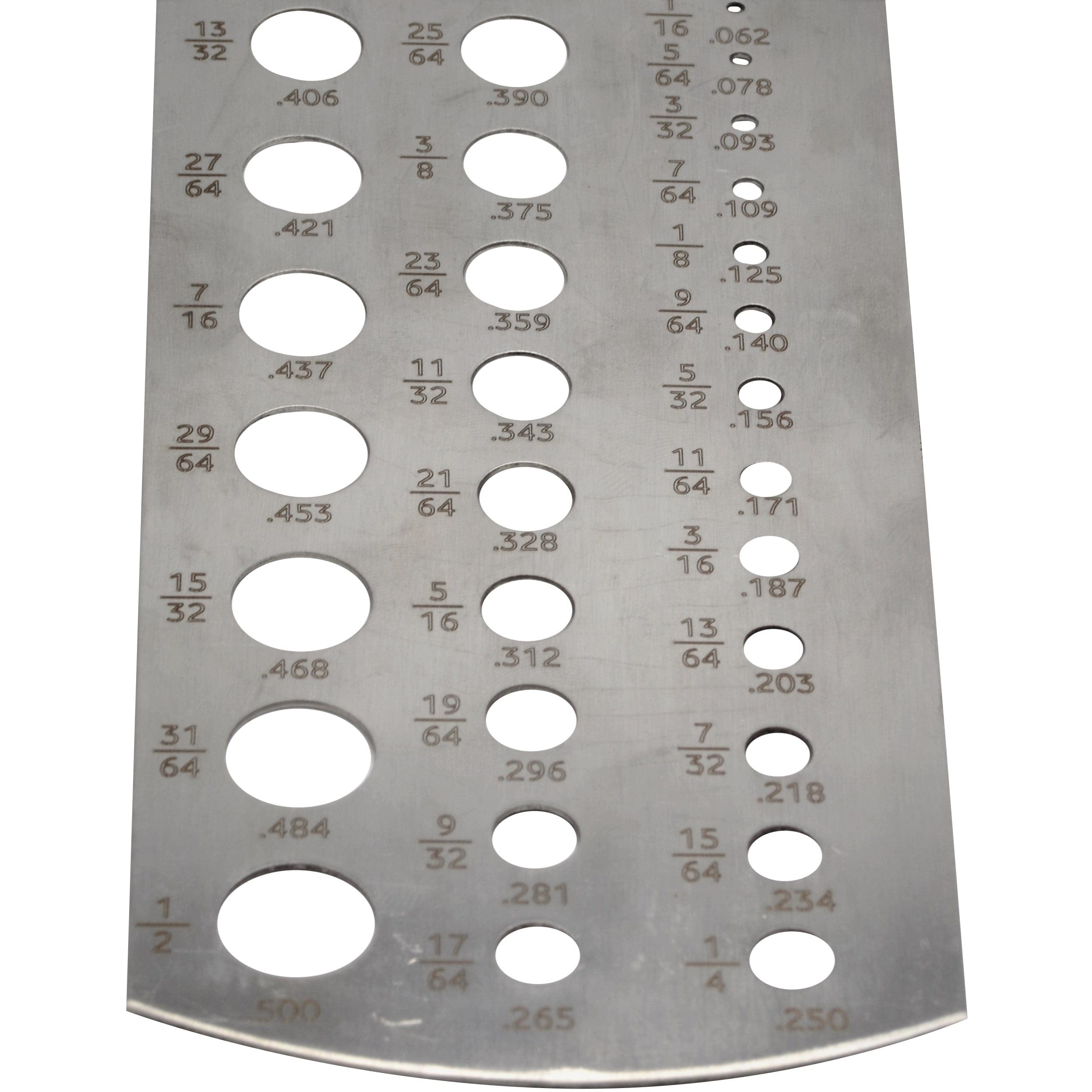 Assorts Gauge Stainless Steel Imperial Fractional Drill Gauge