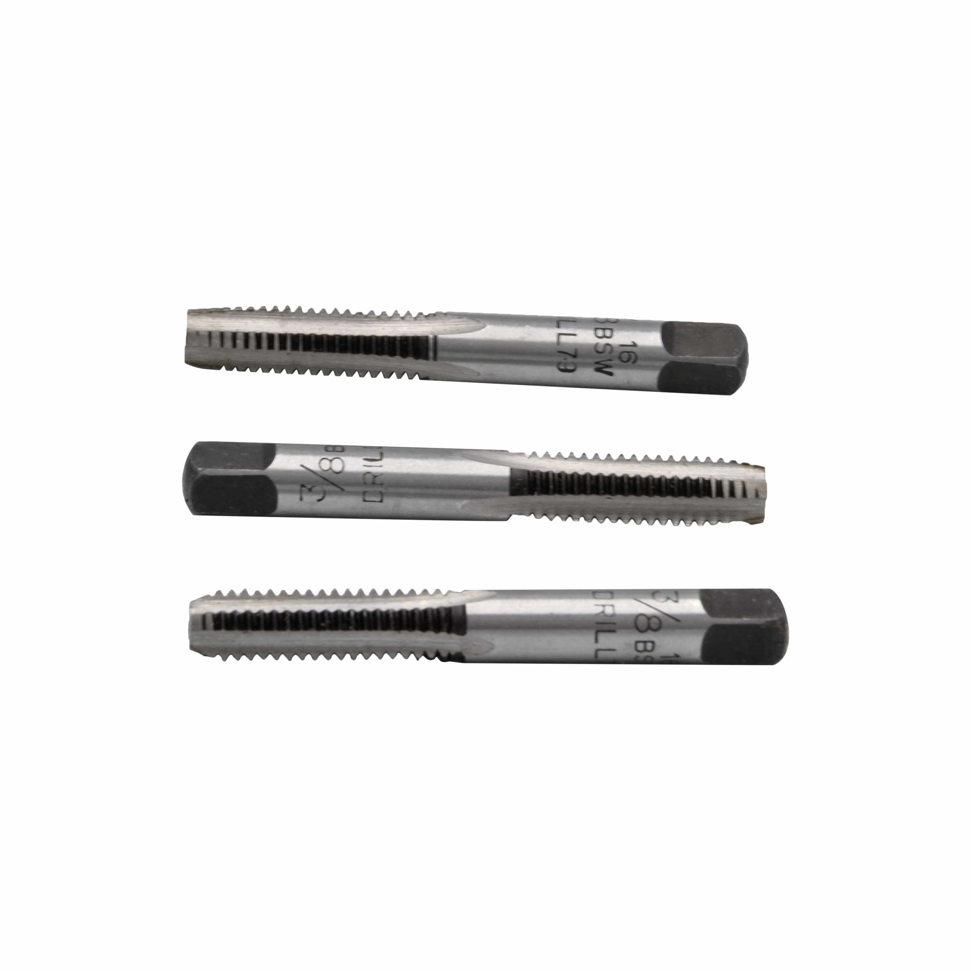 Three Stage Right Hand Imperial HSS Tap 3/8-16 BSW Thread | Assorts