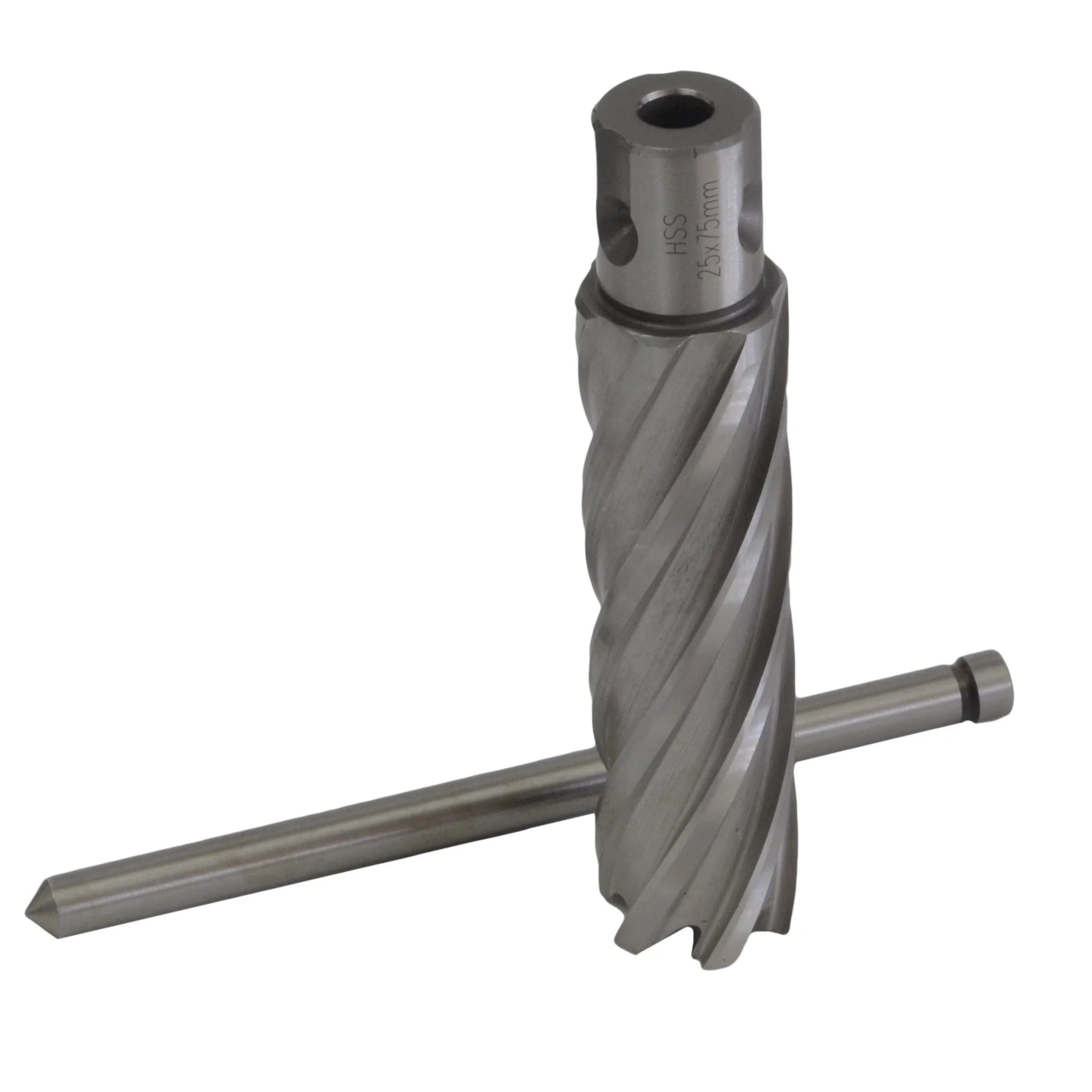 25 x 75mm D.O.C HSS Weldon Shank Annular Cutter with Pin