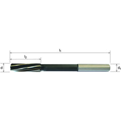 Somta Series 752 – 1/4" HSS-Co5 Parallel Shank Chucking Reamer