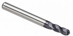 Fullerton 5.0mm 4 Flute TiAlN Coated Carbide Ball Nose Endmill - 3200 Series