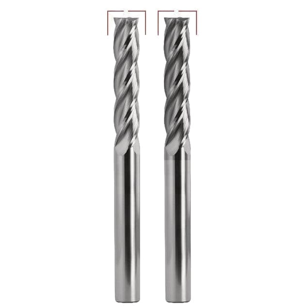 Best Carbide 8mm 4 Flute Long Series Square End Mill AlTiN Coated - Twin Eagle Imports