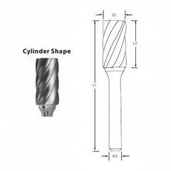 BEST CARBIDE CARBIDE BURRS Best Carbide - SA3NF 3/8" Aluminium Cut Carbide Burr