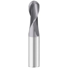 BEST CARBIDE Carbide Endmill Best Carbide - Short Series Ball Nose Slot Drill 1/8" (2 Flute)