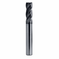 BEST CARBIDE Manufacturing Best Carbide Regular Length AITiN coated 4-Flute End Mill 2mm, Square End