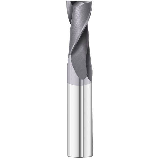 Best Carbide Regular Length AITiN coated 2-Flute End Mill 3/16", Square End - Twin Eagle Imports