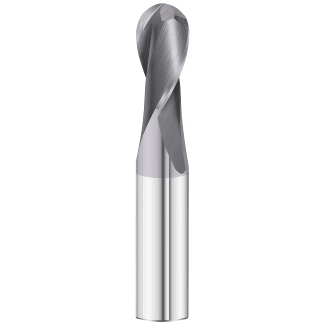 Best Carbide - Short Series Ball Nose Slot Drill 1/2" (2 Flute) - Twin Eagle Imports