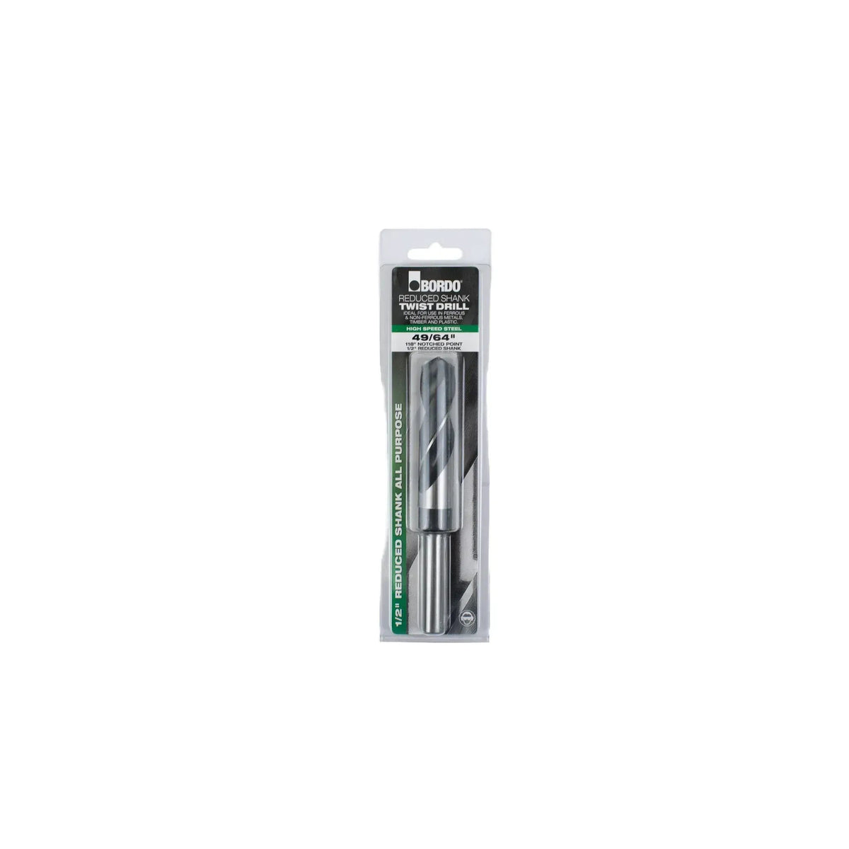 Bordo 49/64" HSS Reduced Shank Drill - Twin Eagle Imports