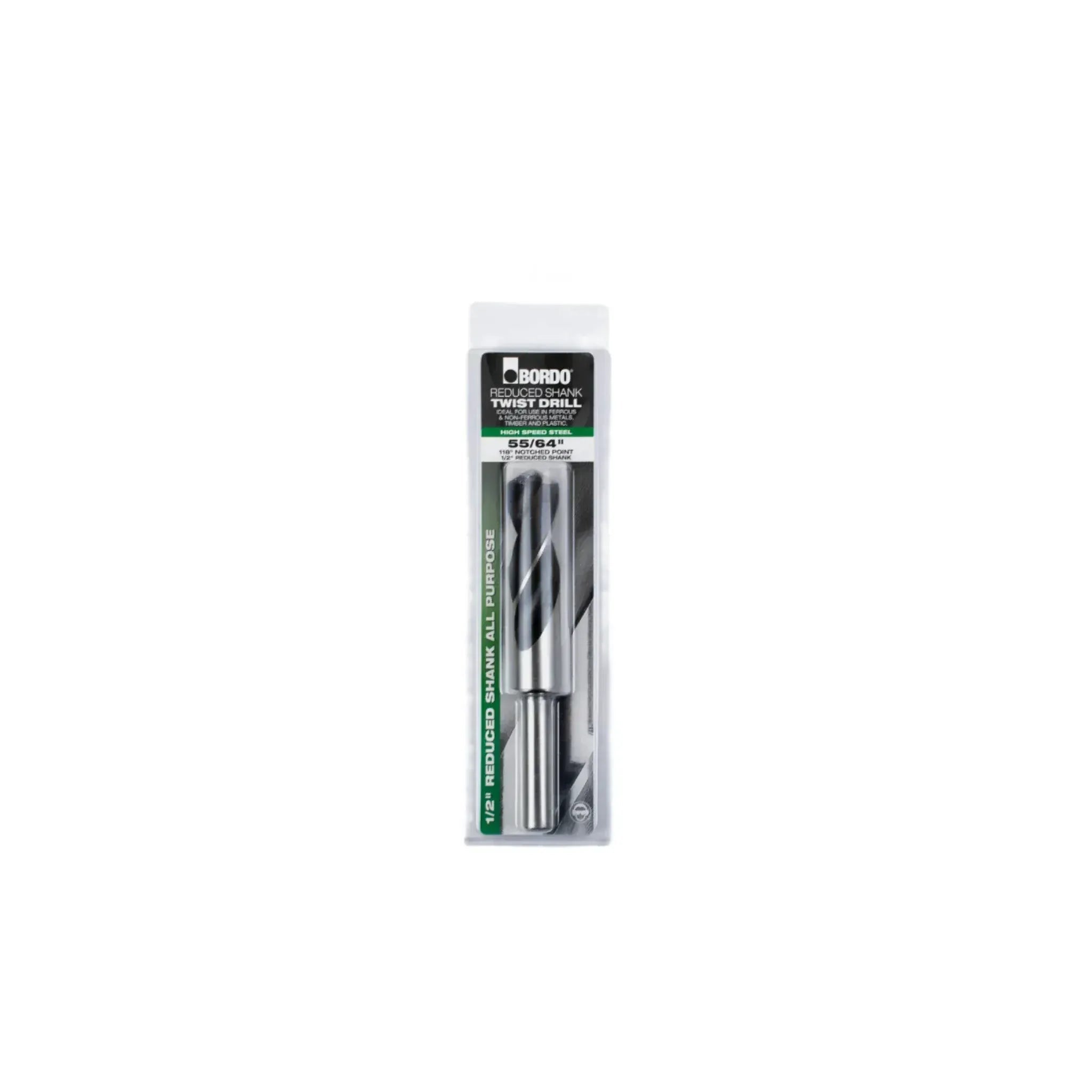 Bordo 55/64" HSS Reduced Shank Drill - Twin Eagle Imports