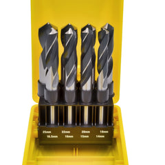 BORDO DRILLS Bordo 14 to 25mm 8 Piece 1/2" Reduced Shank Drill Set | HSS Twist Drills