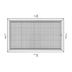 Ductsure Eggcrate Hinged Polyester Filter – EGHF-P 600450 (595 x 445 mm)