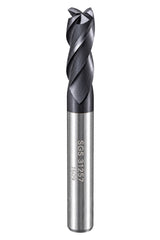 Kyocera SGS 31257 1/4" 4 Flute Ti-NAMITE-A AlTiN Coated Stub Carbide Square End Mill