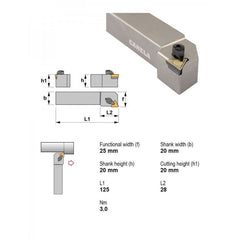 Canela CTGPL2020K16 External Turning Toolholder – 20×20 mm - Twin Eagle Imports