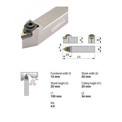 Canela MTENN2525M16 Profiling Toolholder – 25×25 mm - Twin Eagle Imports