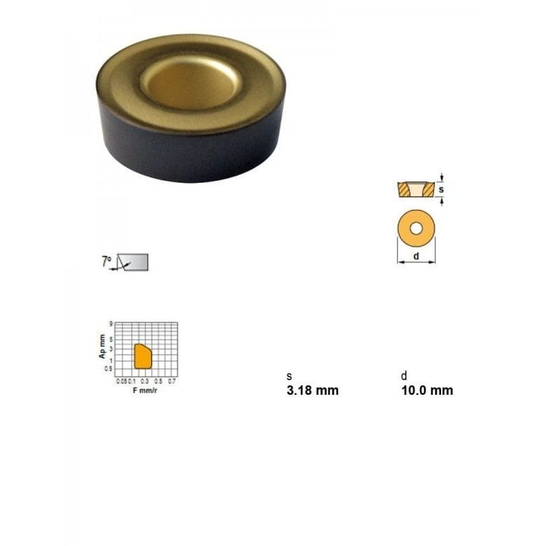 Canela RCMT1003M0 TN15 Indexable Turning Insert – Round - Twin Eagle Imports