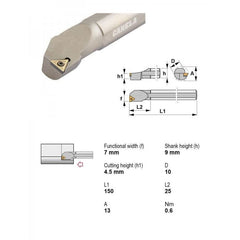 Canela S10STFCR09 Internal Boring Bar – Ø10 mm - Twin Eagle Imports