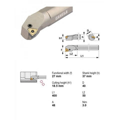 Canela S40VPWLNR08 Internal Boring Bar – Right Hand - Twin Eagle Imports