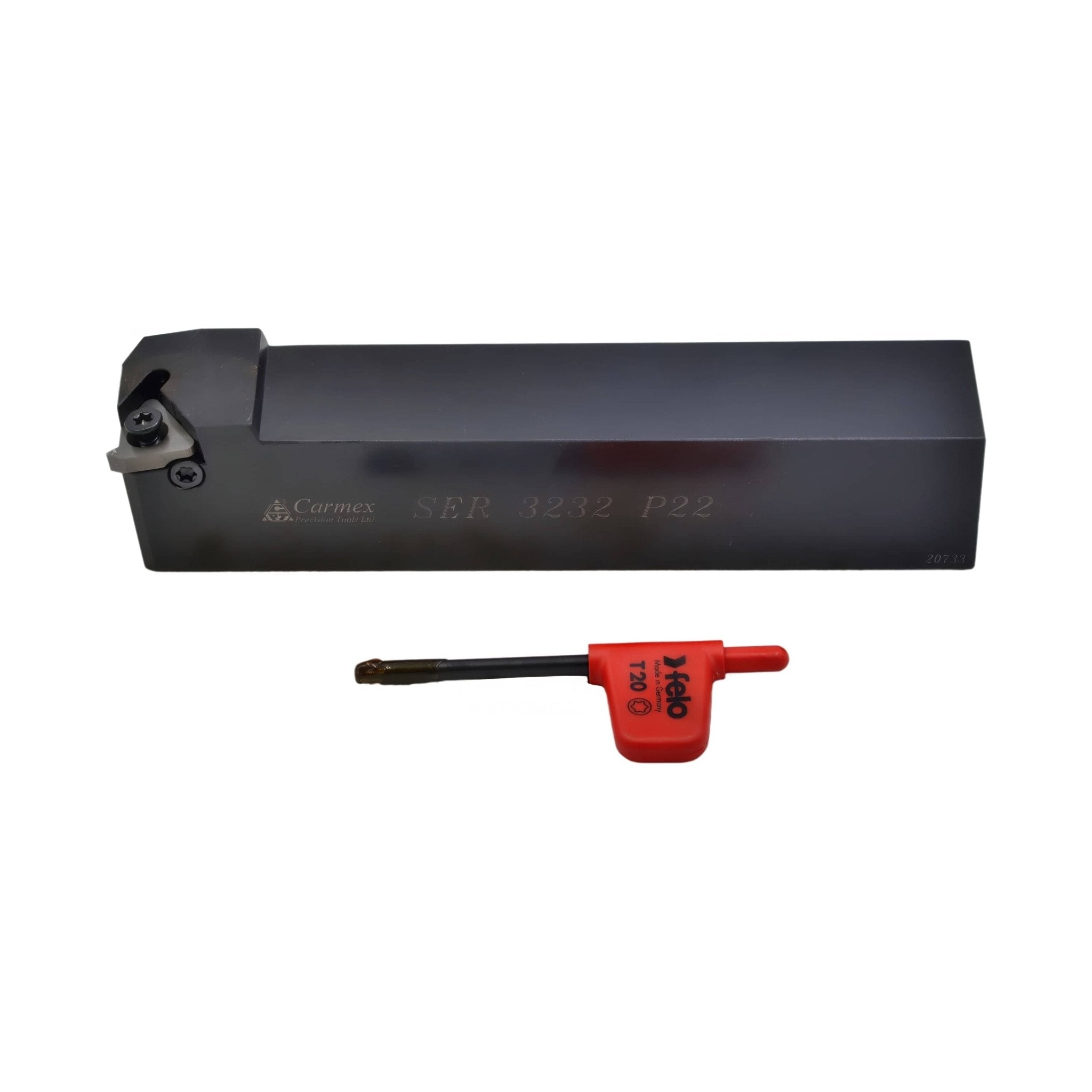 Carmex External Thread Turning Tool Holder SER 3232 P22 32mm Shank - Twin Eagle Imports