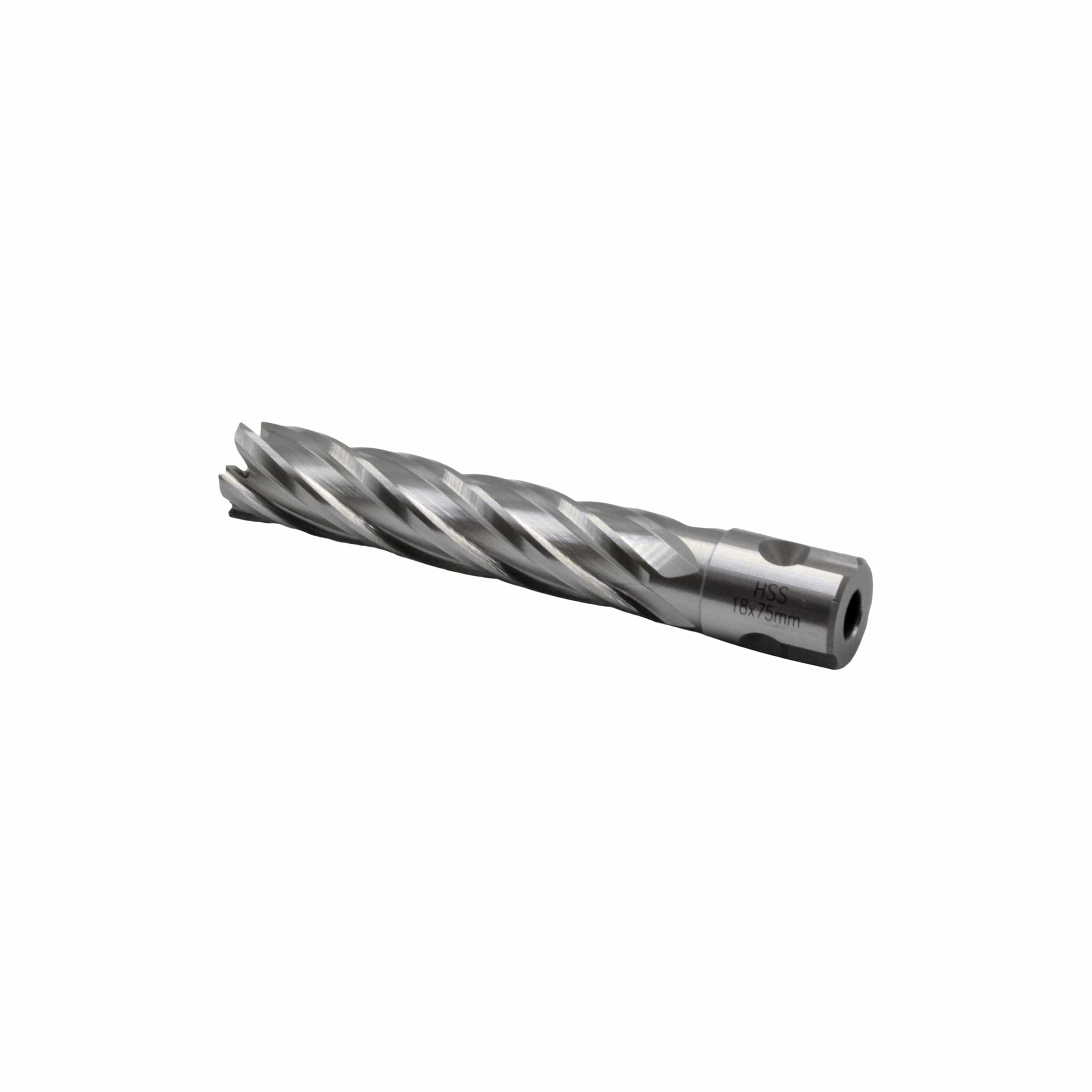 CH Tools Manufacturing 18 x 75mm D.O.C HSS Weldon Shank Annular Cutter