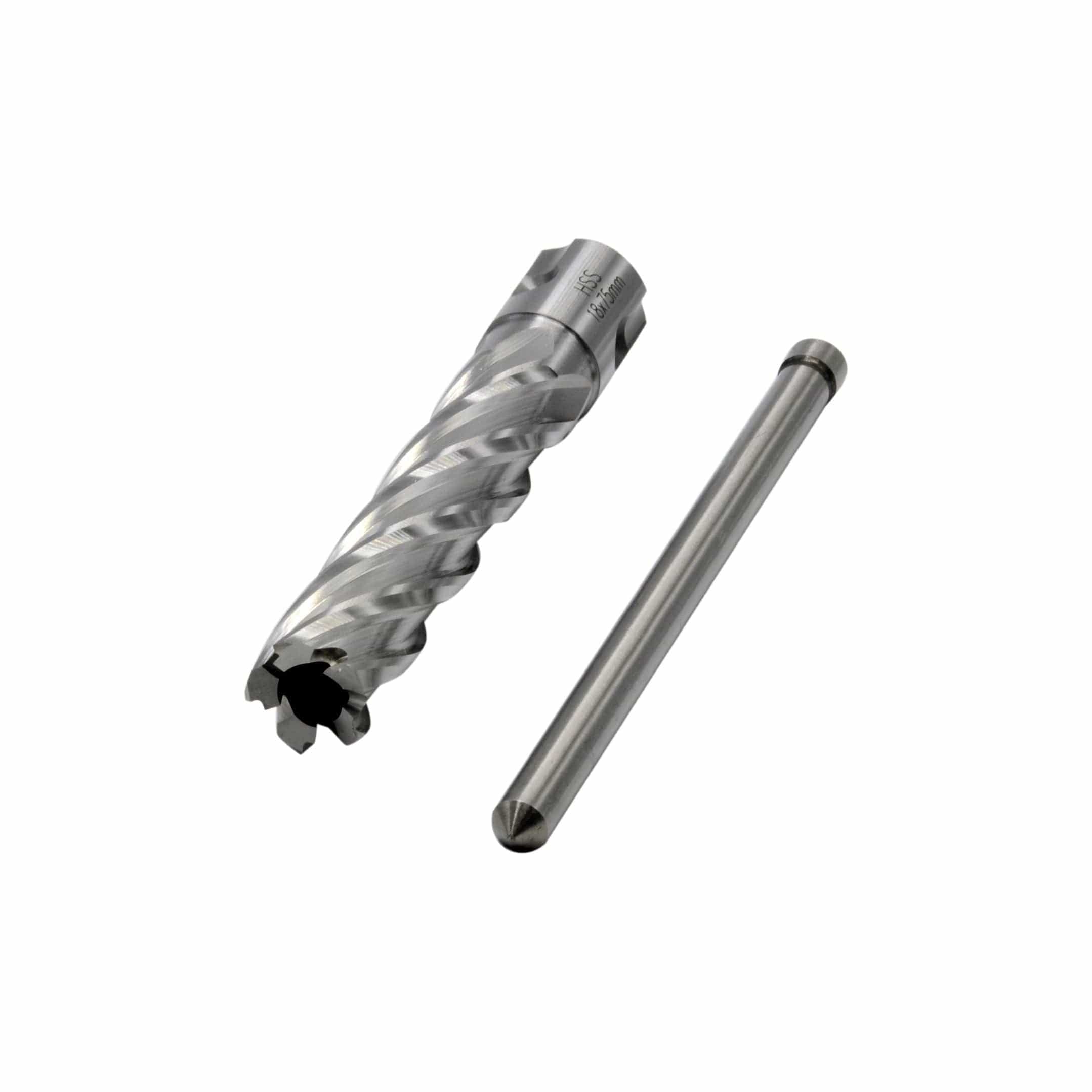 CH Tools Manufacturing 18 x 75mm D.O.C HSS Weldon Shank Annular Cutter