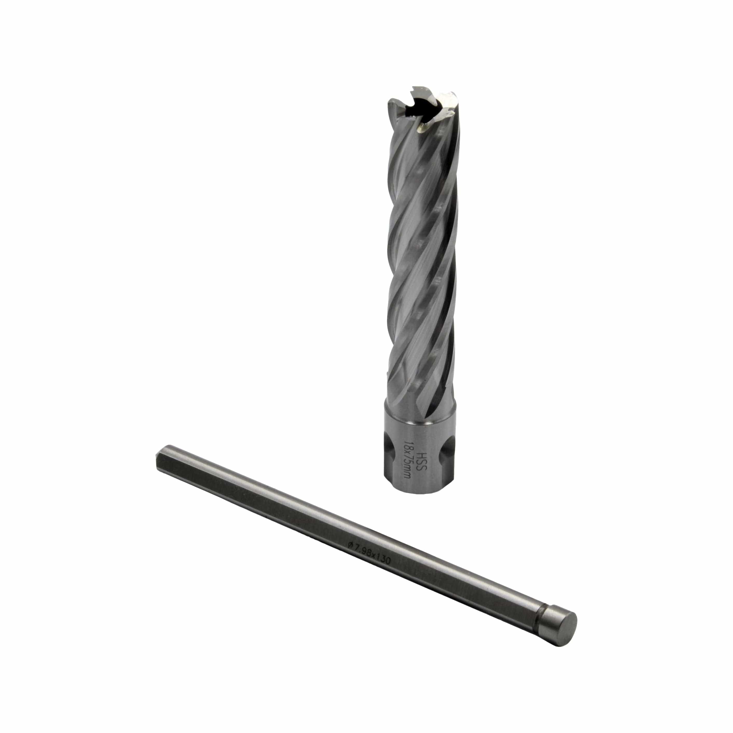 CH Tools Manufacturing 18 x 75mm D.O.C HSS Weldon Shank Annular Cutter