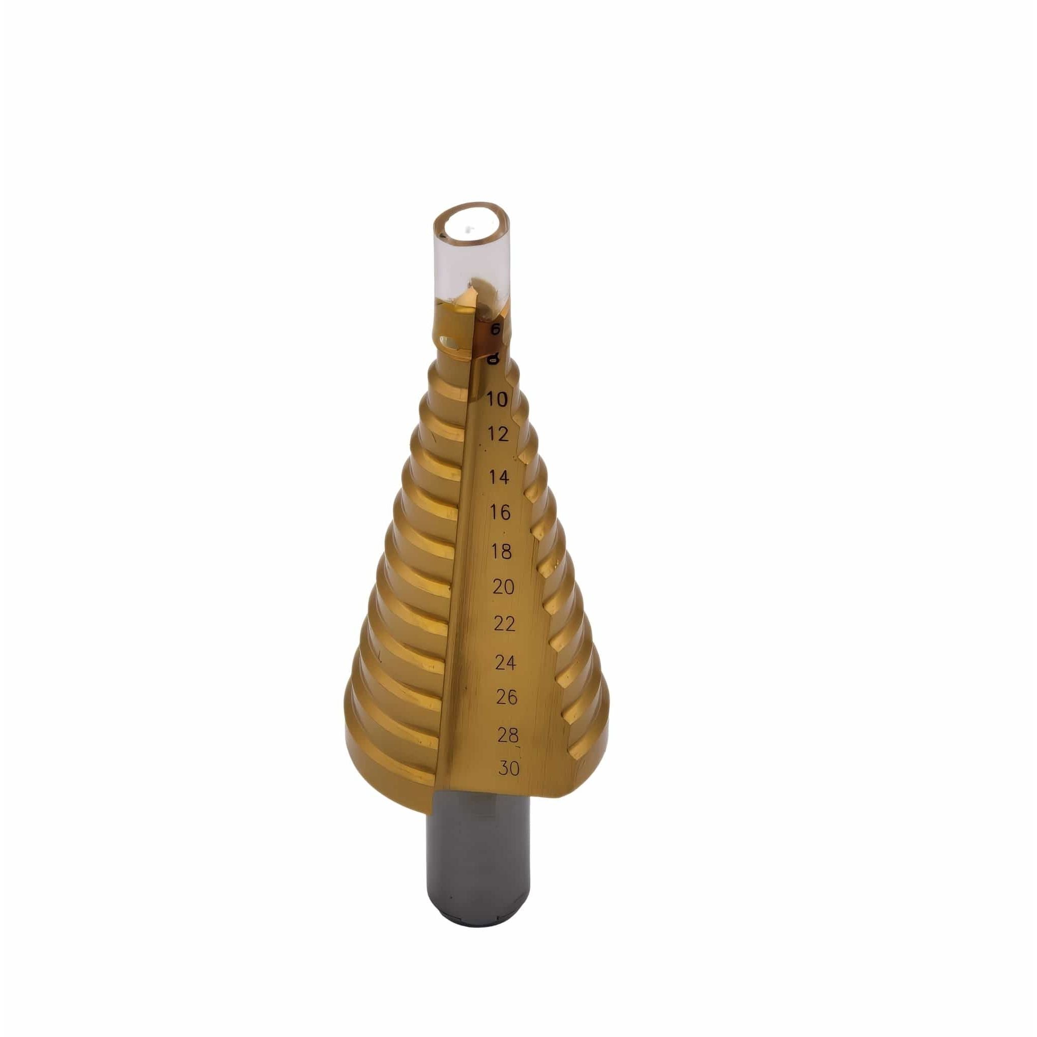 CH-TOOLS - ZHEJIAN XINXING TOOLS CO LTD Drill CH Tools HSS-E TiN Step Drill Bit 6–30mm – 13 Steps