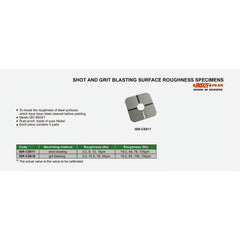 Insize Reference Surface Set for Shot Blasting ISO 8503/1 Compliance Series ISR-CS017