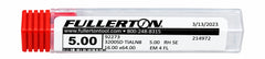 Fullerton 5.0mm 4 Flute TiAlN Coated Carbide Ball Nose Endmill - 3200 Series