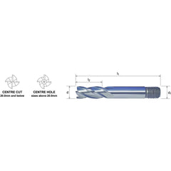 Somta Long Multi Flute 10mm HSS-Co8e Multi-Purpose End Mill