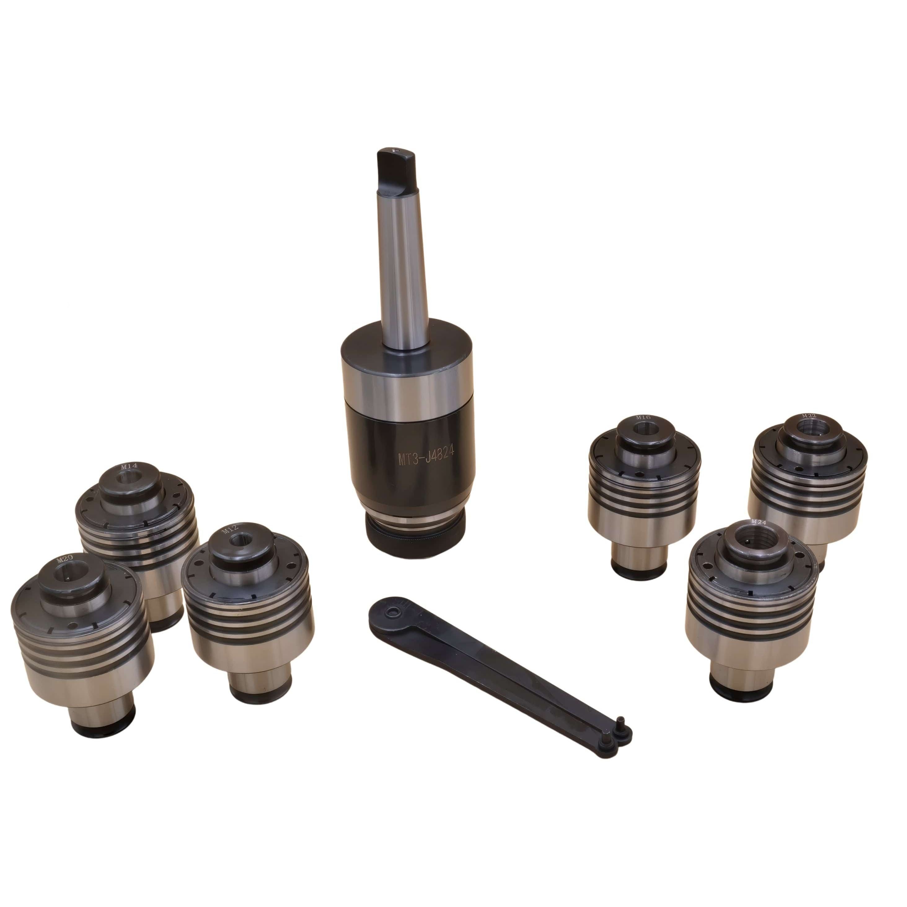 DAJIU ACCESSORIES DAJIU MT3 Tap Chuck Set M12–M24 with Interchangeable Adapters