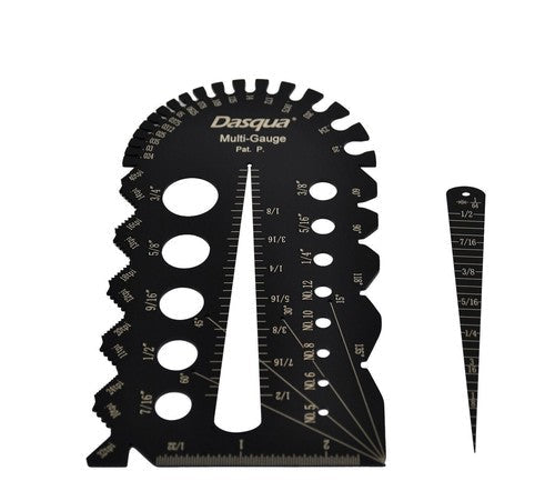 Dasqua Imperial Multi-Function Thread Pitch Gauge - Twin Eagle Imports