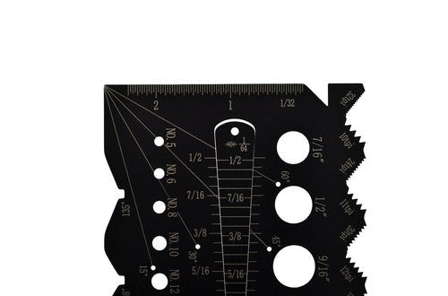 Dasqua Imperial Multi-Function Thread Pitch Gauge - Twin Eagle Imports